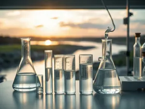 Trójwymiarowa wizualizacja dna oceanicznego z cyfrową siatką batymetryczną przedstawiającą podwodne góry i rowy.